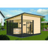 Сауна HARVIA SOLIDE OUTDOOR SLD02PS с дровяной печью